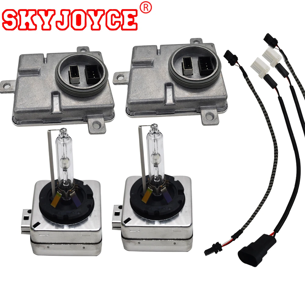 

SKYJOYCE 55W HID Xeno n D1S Ballast Kit D3S 6000K 8000K 5000K 4300K D1S Electronic ballast Car HID Headlight Bulbs Kit D1R D3R