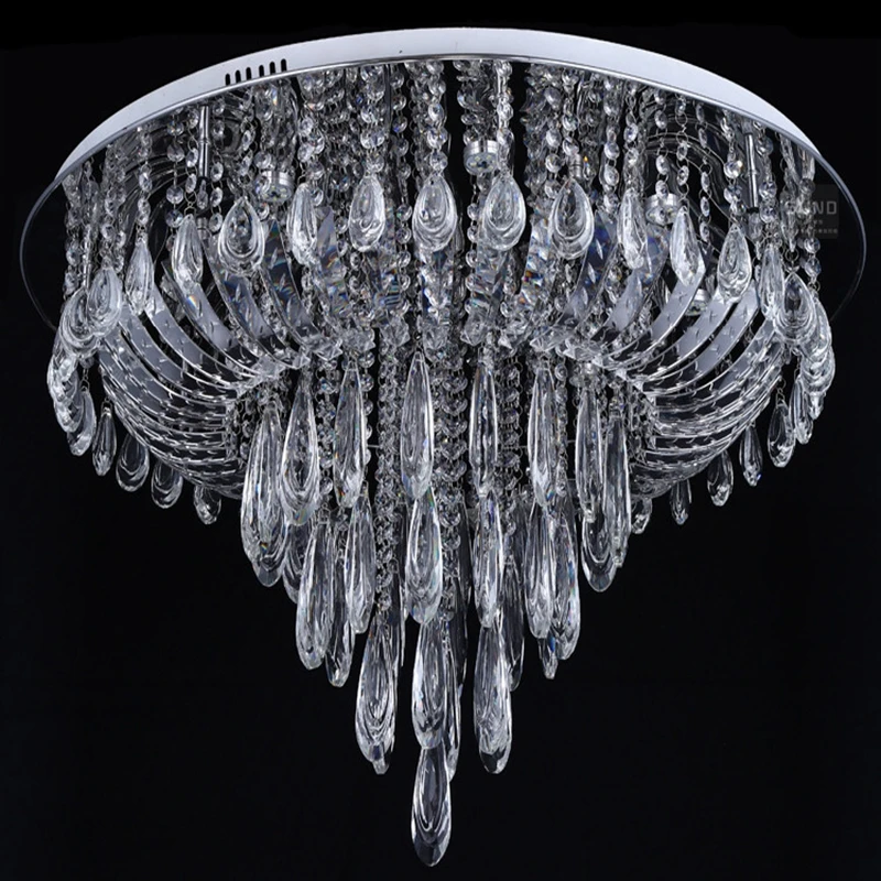 Hotel Lobby LED Crystal Chandelier Lighting Modern Luxury Large Big