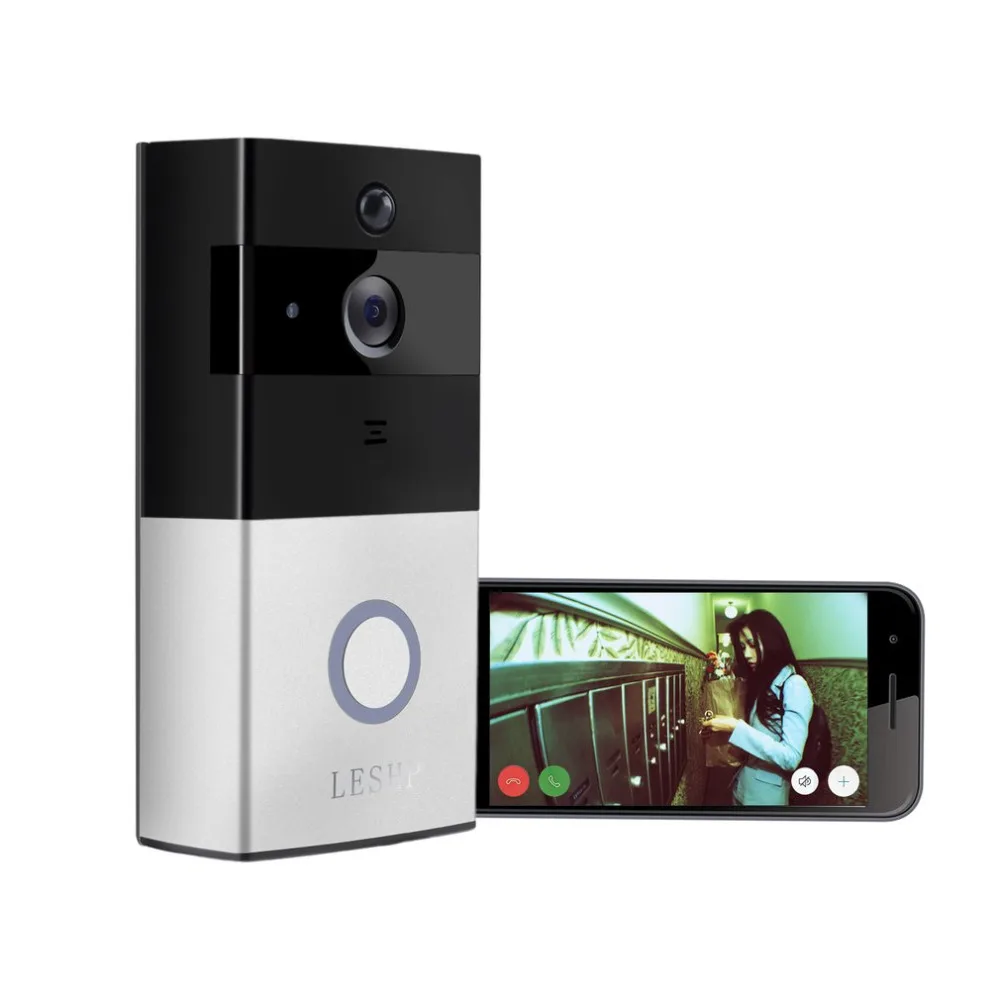 1080P Wireless WiFi Battery Ring Video Doorbell HD 2.4G Phone Remote PIR Motion Two-way Talk Home Alarm Security