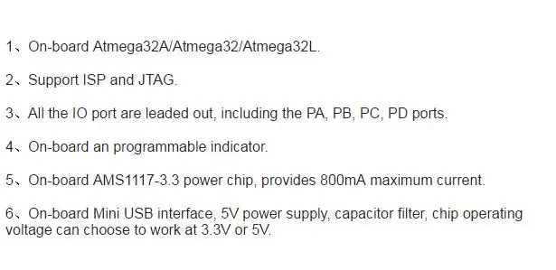 ATmega32 mega32 макетная плата AVR core доска для учебы