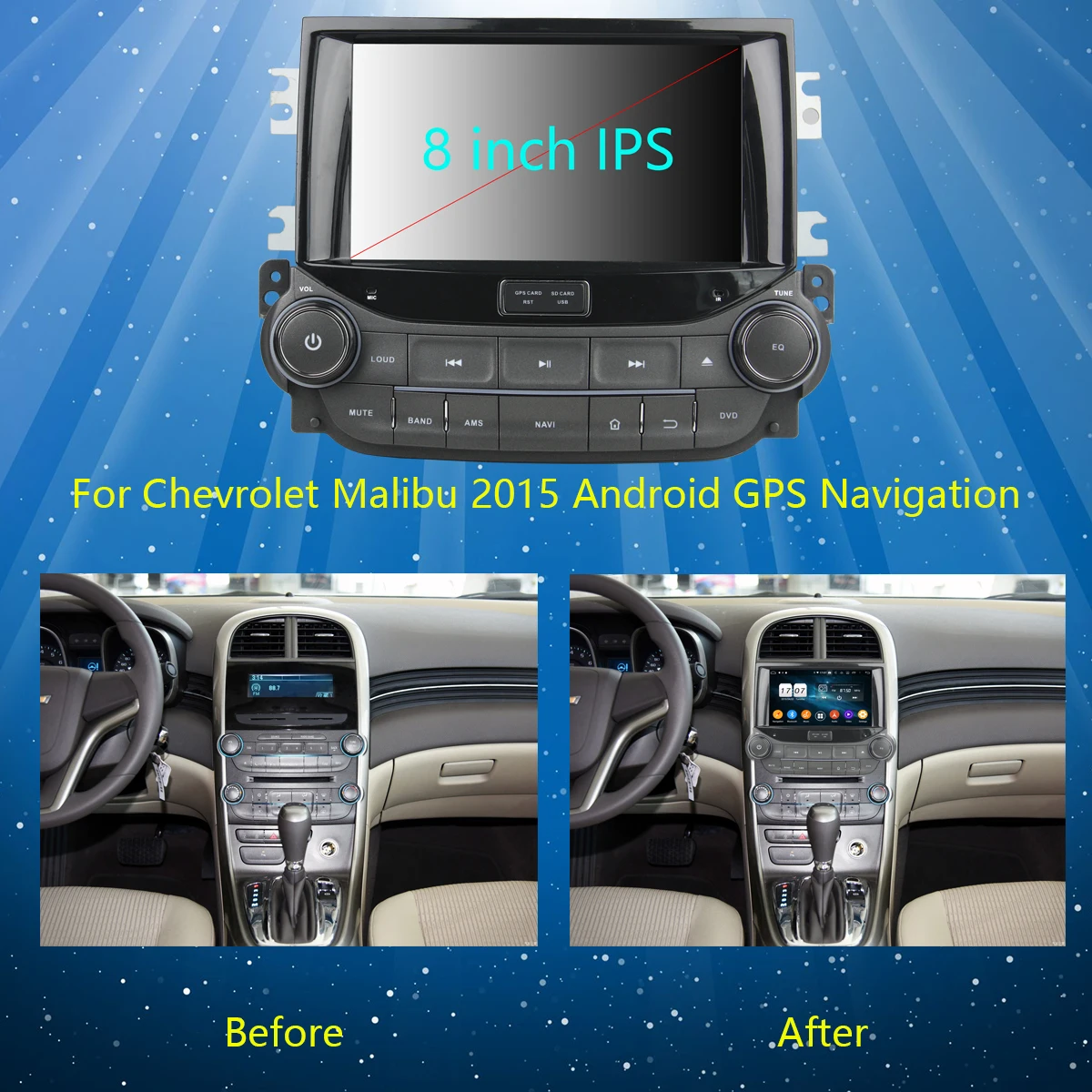 Sale 8" IPS Octa Core 4GB RAM+64GB ROM Android 9.0 Car DVD Radio GPS Navi For Chevrolet Malibu 2012 2013 2014 2015 2016 DSP CarPlay 2 Sale 8" IPS Octa Core 4GB RAM+64GB ROM Android 9.0 Car DVD Radio GPS Navi For Chevrolet Malibu 2012 2013 2014 2015 2016 DSP CarPlay 2