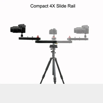 

PULUZ Camera Slider Rail Track Dolly 4X Slide Rail Track Extension 70cm Camera Shooting Stabilizer For Nikon Gopro Accessories