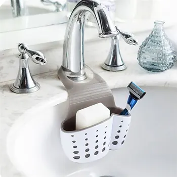 

Sink Shelf Soap Sponge Drain Rack Bathroom Holder Kitchen Storage Suction Cup Kitchen Organizer Sink kitchen Accessories Wash
