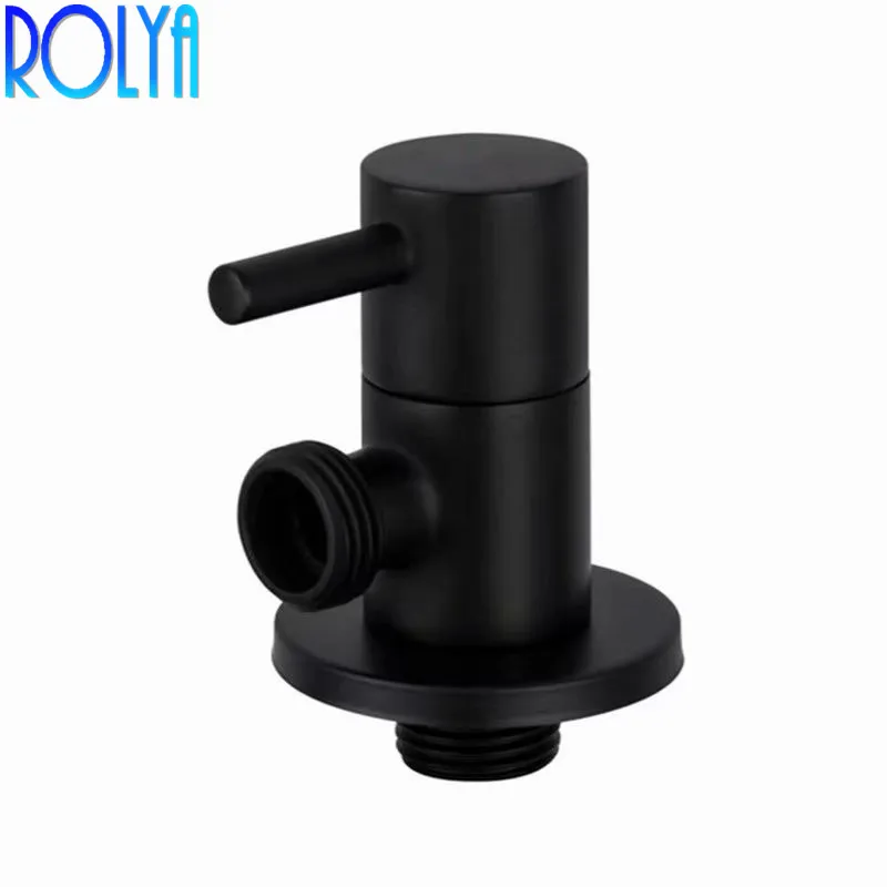 

Square Brass Chrome Toilet Bathroom Triangle Adapter Valve Fitting 1/2 Inch IPS Turn Switch Angle Stop Valve