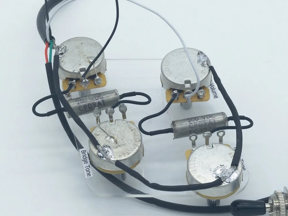 LP Electric Guitar Passive Pickup Wiring Harness ( 4x CTS 500K Pots ...