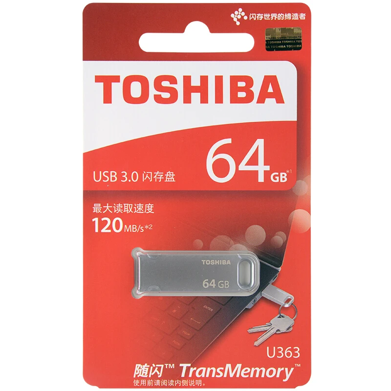 TOSHIBA USB флеш-накопитель USB3.0 U363 32 Гб usb флешка 64 Гб chiavetta usb 128 ГБ металлическая Водонепроницаемая ручка-накопитель устройство для хранения pendriv