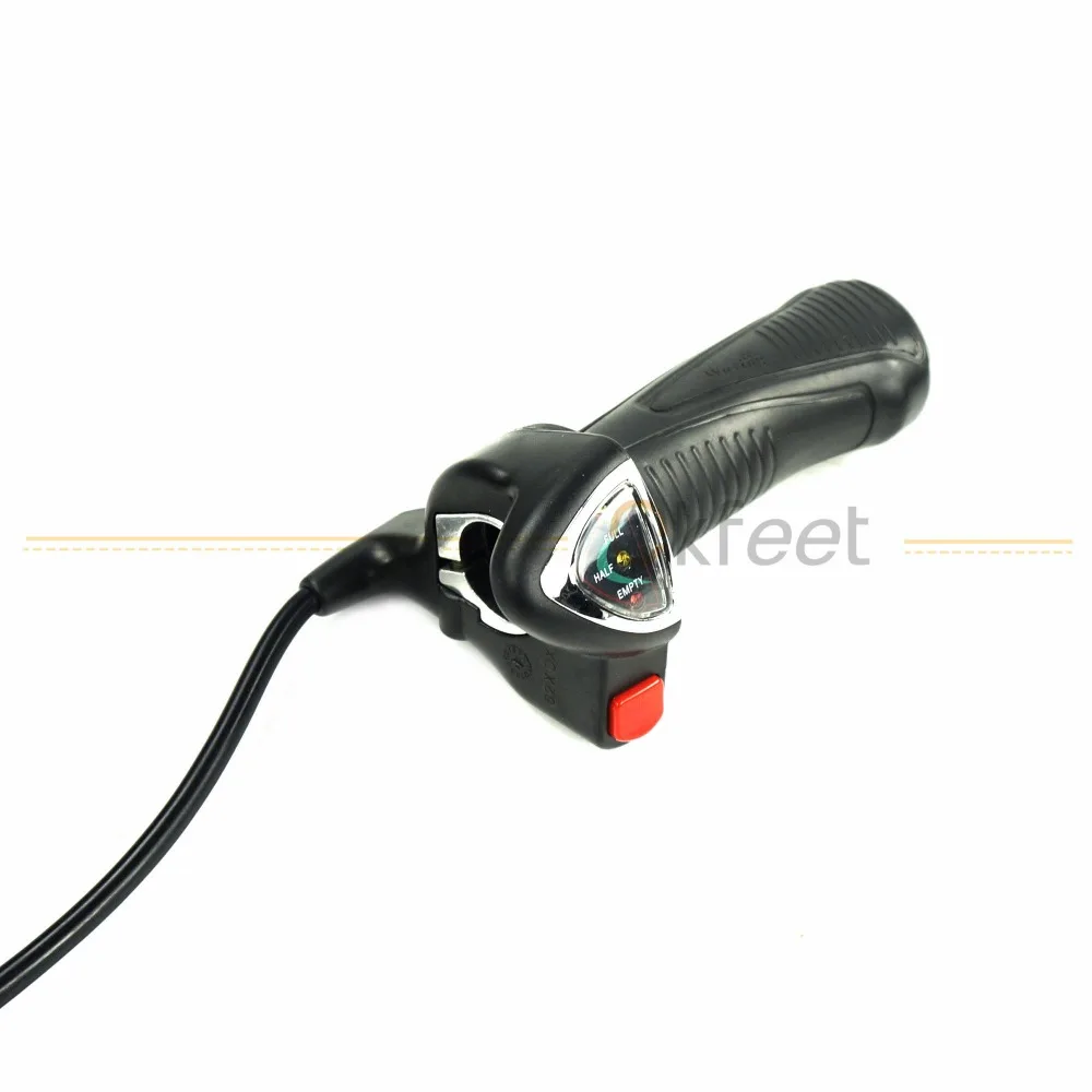 Flash Deal Okfeet Wuxing 62DX Twist Throttle Electric Bike Bicycle Ebike 5 Pin Handle Bar Twist Throttle with Battery Indicator Switch 9