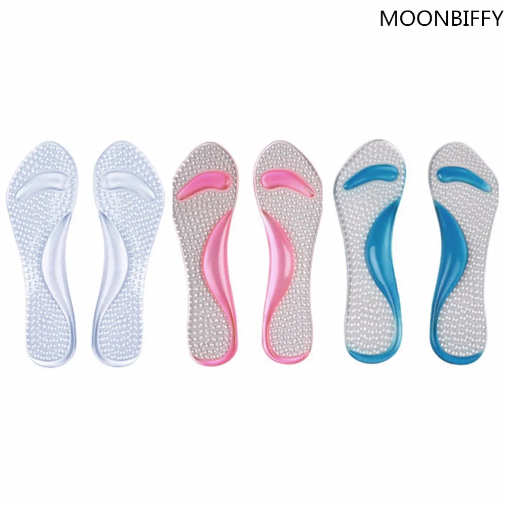 New Non Slip Women Gel 3/4 Length Arch Support Anti slip Massaging ...