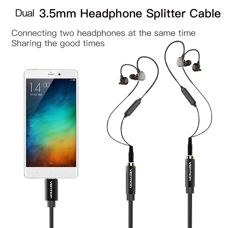 Кабель для наушников Vention Type C 3 5 мм адаптер USB 1 Jack аудио Aux кабель Xiaomi Mi6 динамик