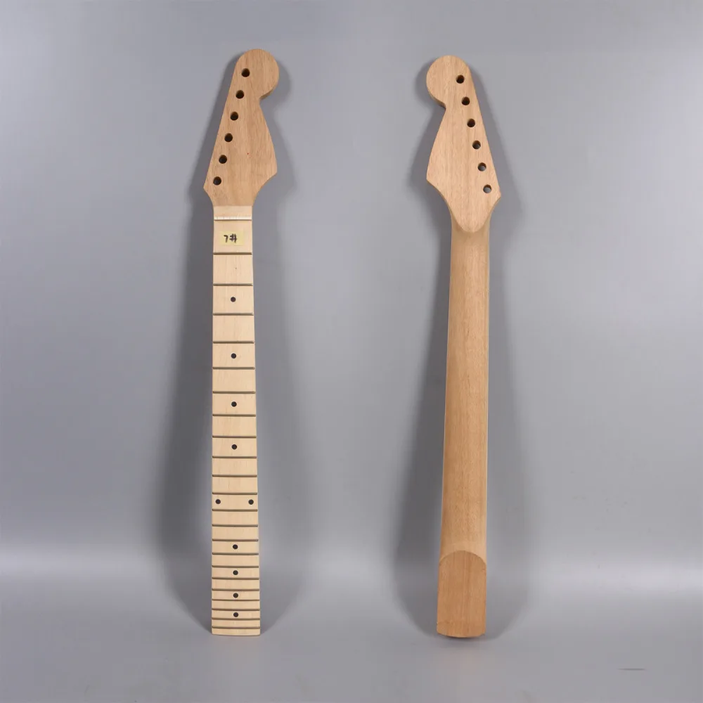Electric guitar neck Maple and maple wood Fretboard 22 fret 25.5" no inlay nut width 43mm heel 55-56mm 007# |