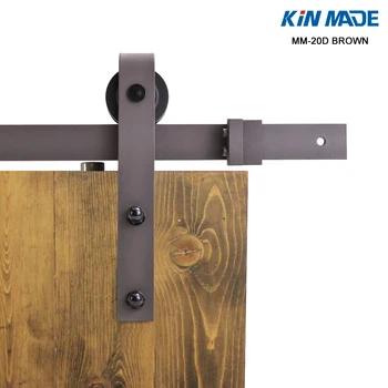

KIN MADE MM20D BROWN SLIDING BARN DOOR HARDWARE KITS