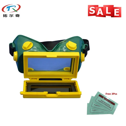 Protetora para Soldador Óculos de Soldagem Trq-e05-07 com 3 Frete Grátis Máscara Escurecimento Automático Pçs Proteger Folha Tig Mig