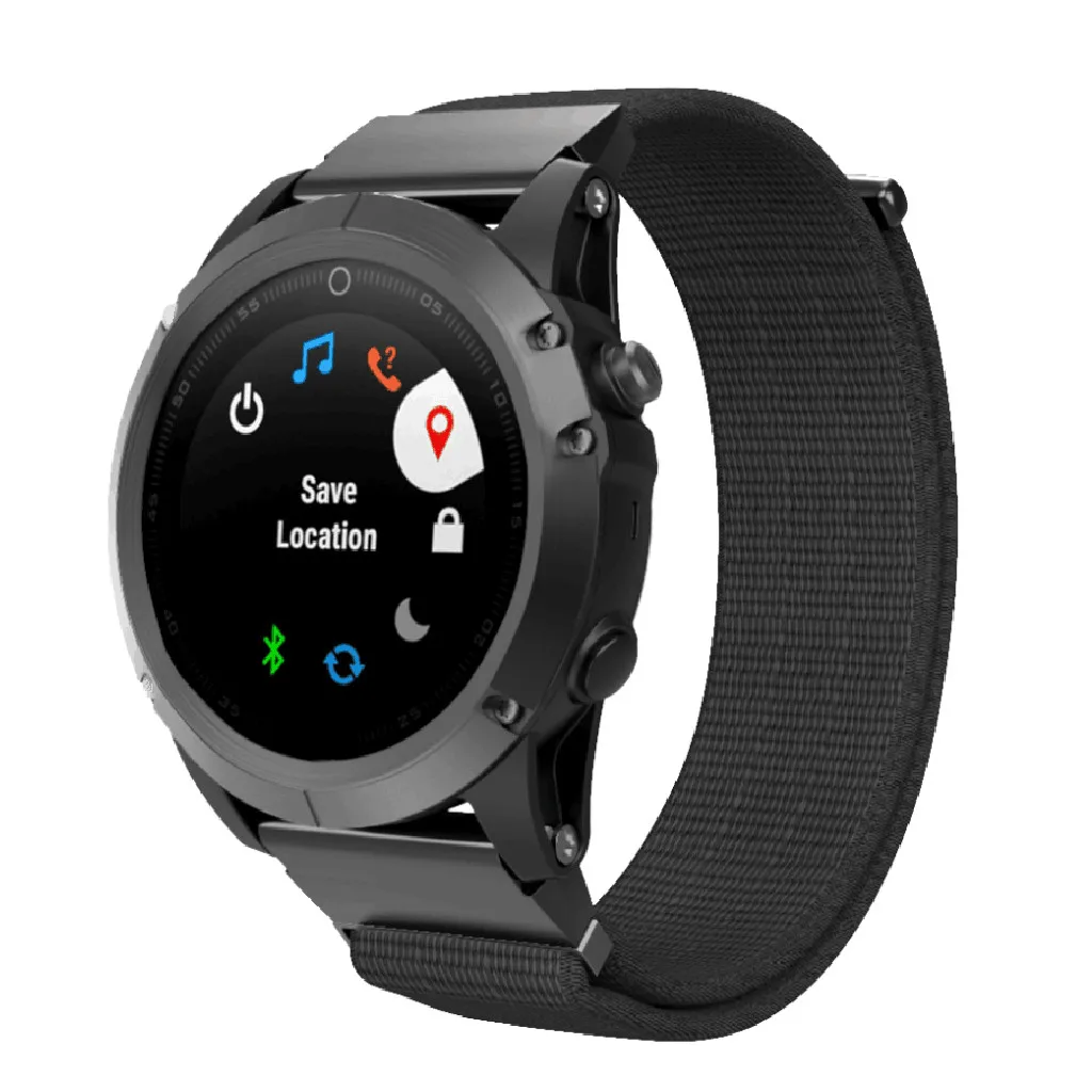 Ouhaobin нейлоновые Ремешки для наручных часов Garmin Fenix 5/5 Plus/Instinct Сменные нейлоновые спортивные наручные часы 326#2