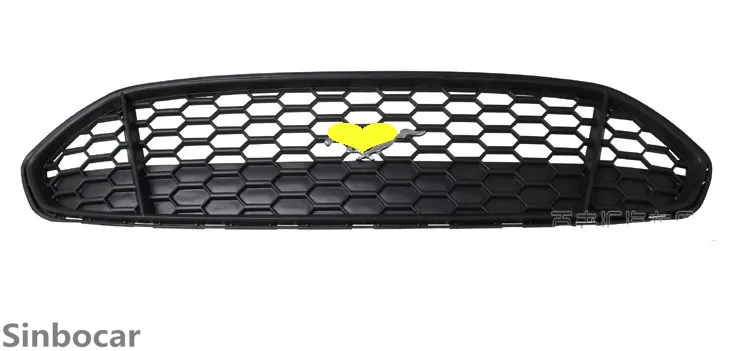 ABS черный передний бампер Нижний капот решетка крышка Накладка для Ford Fusion Mondeo 2013