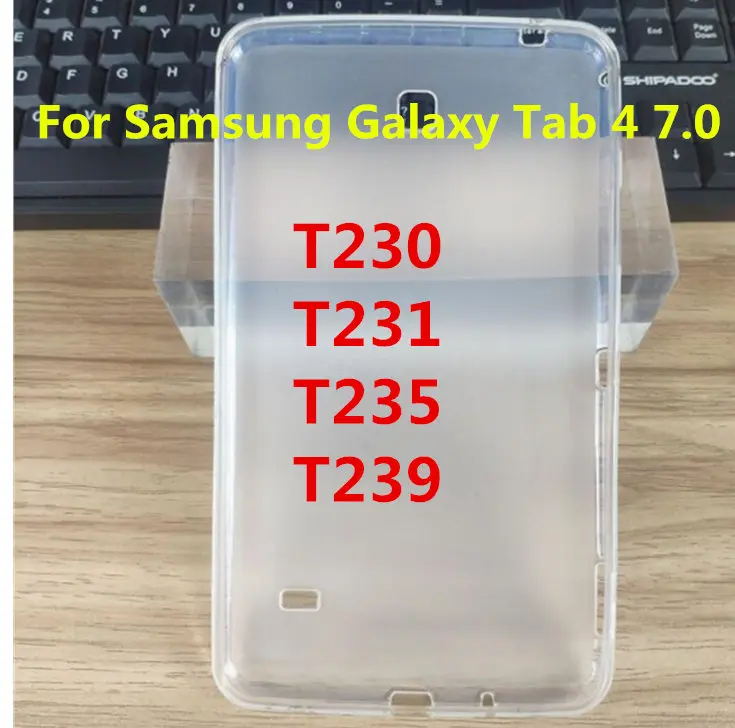 

Soft TPU Back Shockproof Case For Samsung Galaxy Tab 4 7.0 LTE T230 T235 Tab4 SM-T230 T231 T239 7.0 inch Tablet Protective Cover