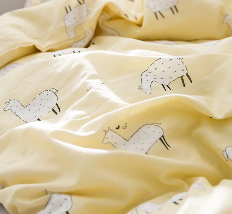 

250x50cm Cartoon double-layered yarn soft gauze cotton lining DIY Sheet Quilt cover Bedding cloth Decorate manual fabric 280g/m