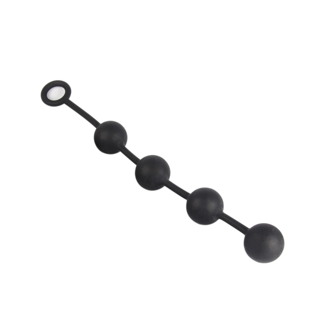 1Pc Silicone Anal Plug & Vaginal Dilator Anal Beads Butt Plug With 4 Anal Balls Expander Vibrant Sex Toys For Women Men Gays