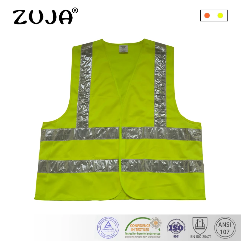 

Safety Vest Yellow Mesh Vest Traffic Fluorescent light PVC Tape