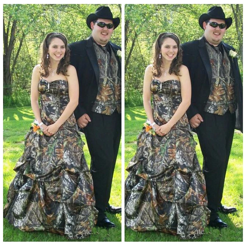 

Sweetheart Full Camo Real Tree Wedding Dresses Draped 2019 Bridal Gowns Formal Camouflage Vestidos De Mariee Country