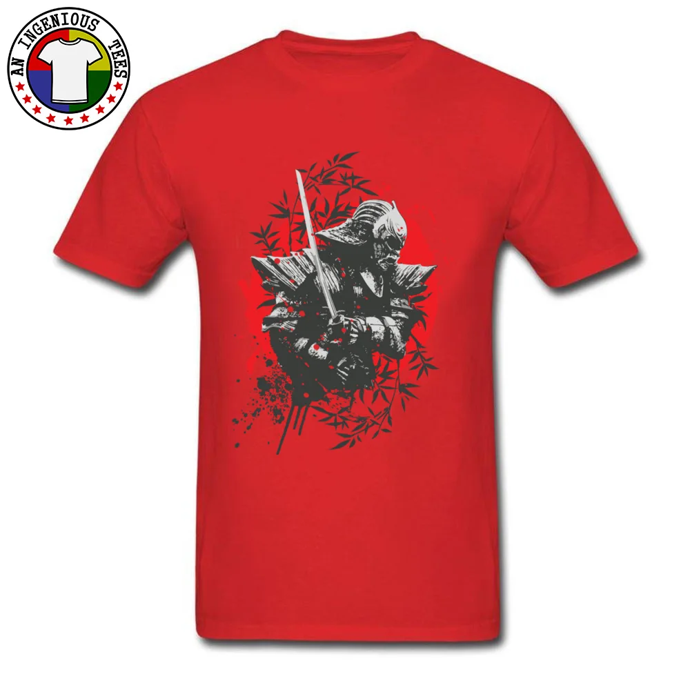 Faddish Men T-Shirt Crewneck Short Sleeve Pure Cotton Black Samurai Tops Shirts Fitness Tight Tops Tees Drop Shipping Black Samurai red