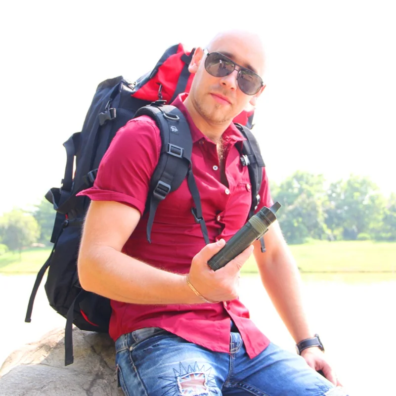 Having varied uses personal water filter straw for traveling hunting for military emergency survival equipment Having varied uses personal water filter straw for traveling hunting for military emergency survival equipment