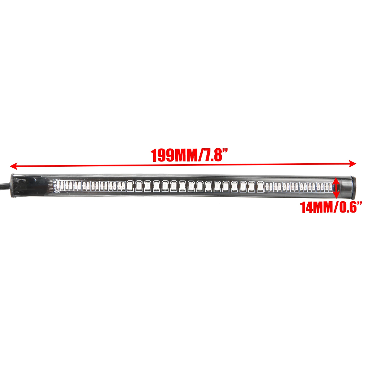 New Arrival 1PC Universal Flexible LED Brake Tail Stop Light Motorcycle Turn Signal License Plate Strip Mayitr