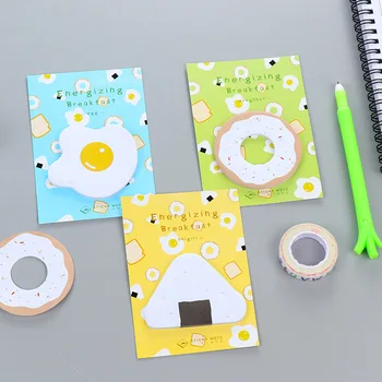 

Novelty Energizing Breakfast Memo Pad Sticky Notes Memo Notebook Stationery Papelaria Escolar School Supplies BLT09