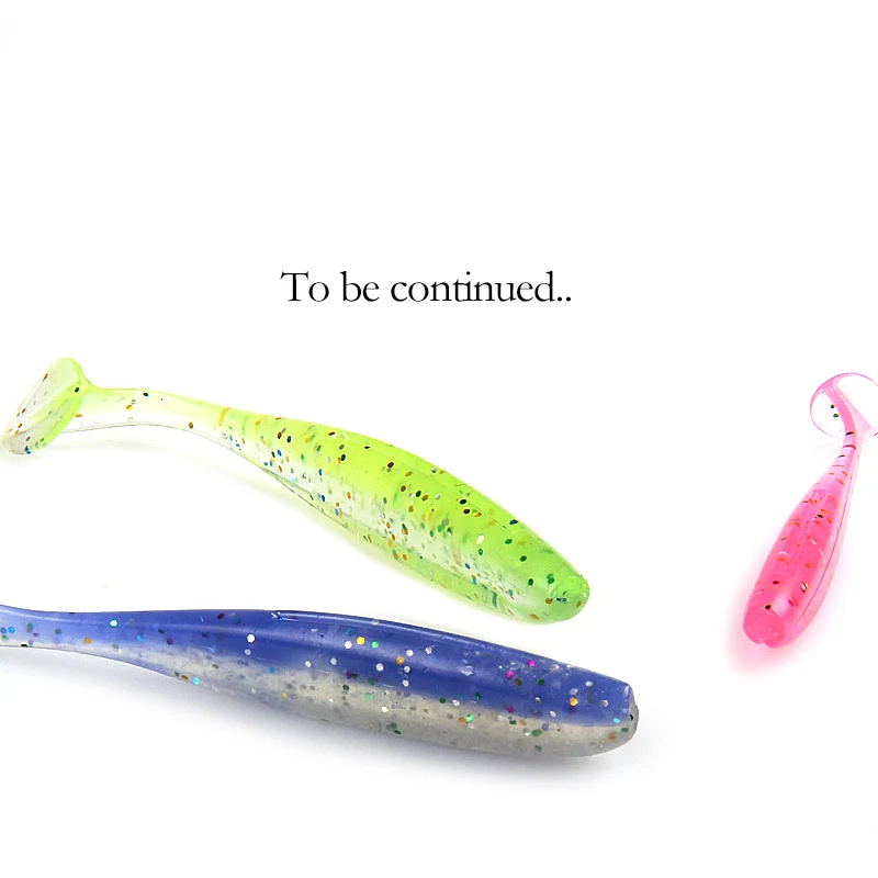 

Supercontinent Easy Shiner Soft Lures 50mm 75mm 100mm Baits Fishing Lure Leurre Shad Double Color Silicone Bait T Tail Wobblers