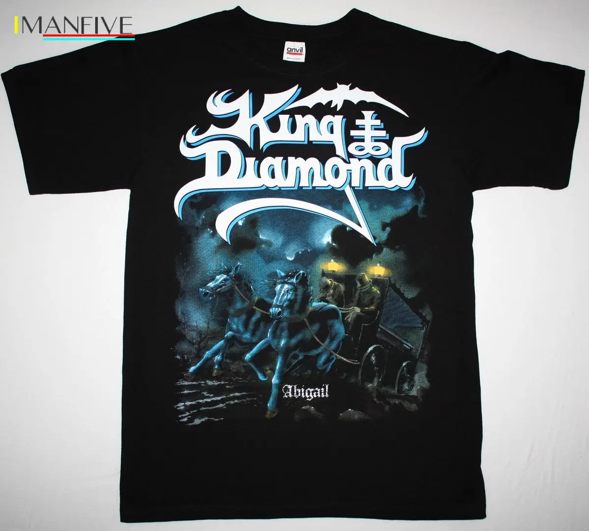 

KING DIAMOND ABIGAIL MERCYFUL FATE HEAVY METAL ACCEPT SAXON NEW BLACK T-SHIRT