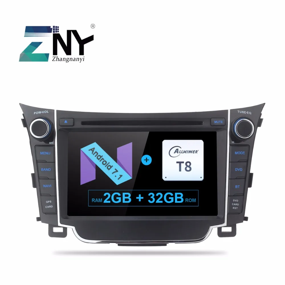 7" Android 7.1 Auto Radio For Hyundai I30 2011 2012 2013 2014 2015 2016 2 Din Car DVD Stereo