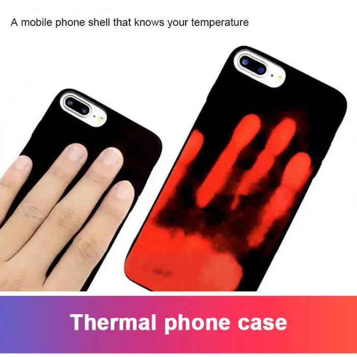Термочувствительных чехол для телефона Цвет изменение мягкий из искусственной кожи чехол для Apple IPhone X 8 7 плюс 6 6 S JLRJ88 дропшиппинг