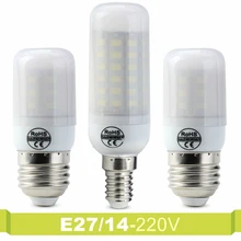 220V Spotlight LED Lamp Milky Cover Corn Bulb 24 30 38 48 56 69LEDs Lampada Led Bulb SMD 5730 E27 E14 Lampara Lumen Lighting