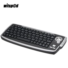 Witsp@d Wireless Multimedia Air Keyboard with Trackball and Scroll Wheel for PC HTPC IPTV for Smart TV and for Android TV Box