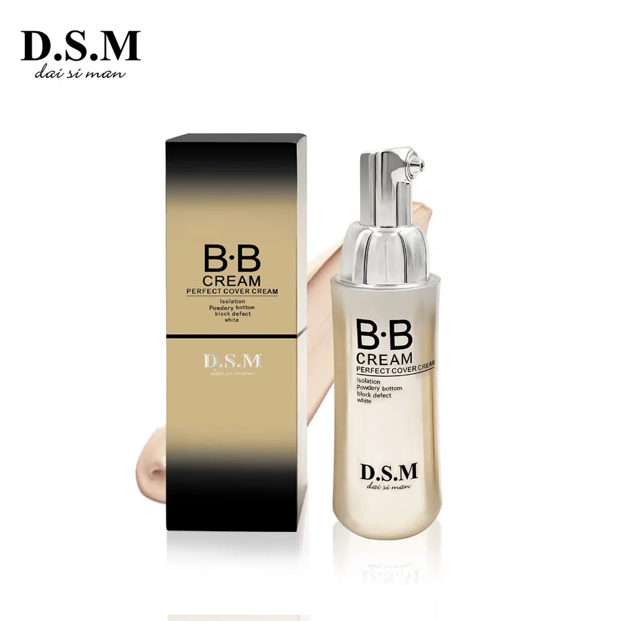 

D.S.M Professional 60ml Hydrating BB Cream Makeup Foundation Concealer Natural Perfect Cover BB Cream Sun Block Foundation Base