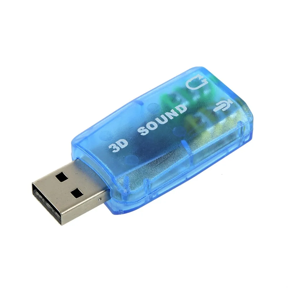 1 шт. 3D для аудио карты USB 1,1 Mic/адаптер для динамиков объемного звука 7,1 CH для ноутбука ноутбук дропшиппинг