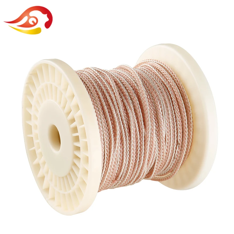 QYFANG 1 2m 8 Core Flexible Earphone Upgrade Cable 8 Drives Copper Silver Mixed Line Detachable Cord Headphone PVC Soft Wire