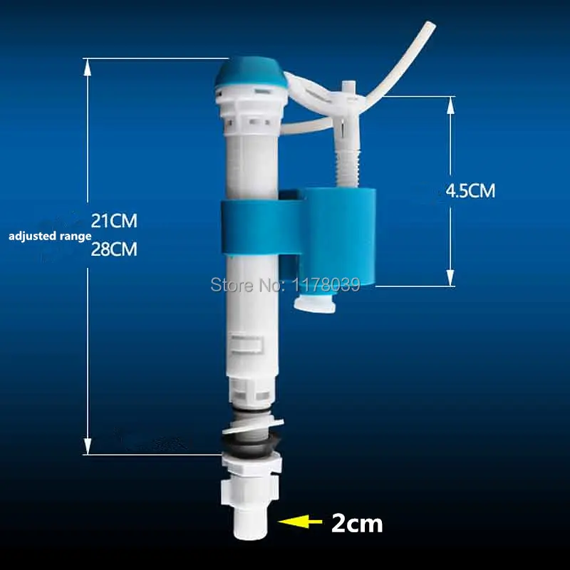 Toilet water tank Filling Valves,Flush toilet inlet water valves Height