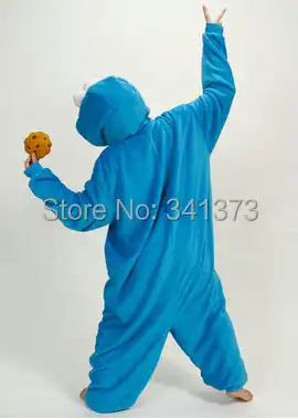 Животное пижамы улица сезам косплей костюмы толстовки комфортно sleepwears взрослые