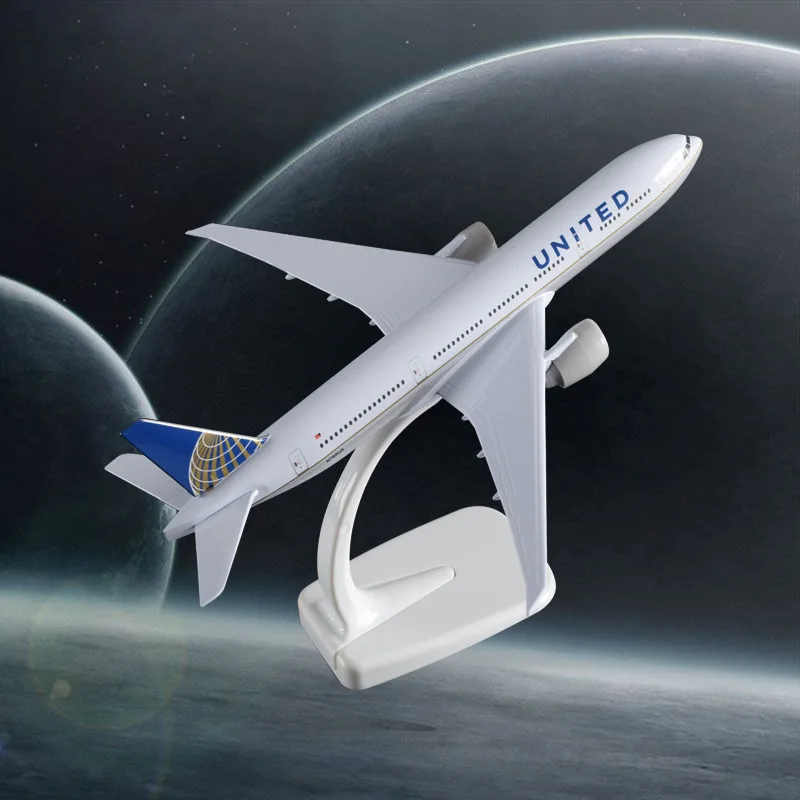 20 см Boeing 777 United Airline модель B777 Америка Соединенных Штатов Америки самолет Аэробус