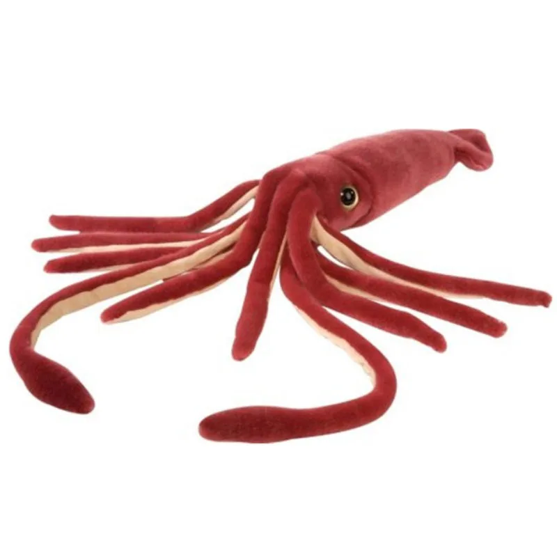 56 см полная длина гигантские морские животные плюшевый кальмар игрушка Моделирование кальмар мягкие животные милые куклы детские игрушки подарок на день рождения