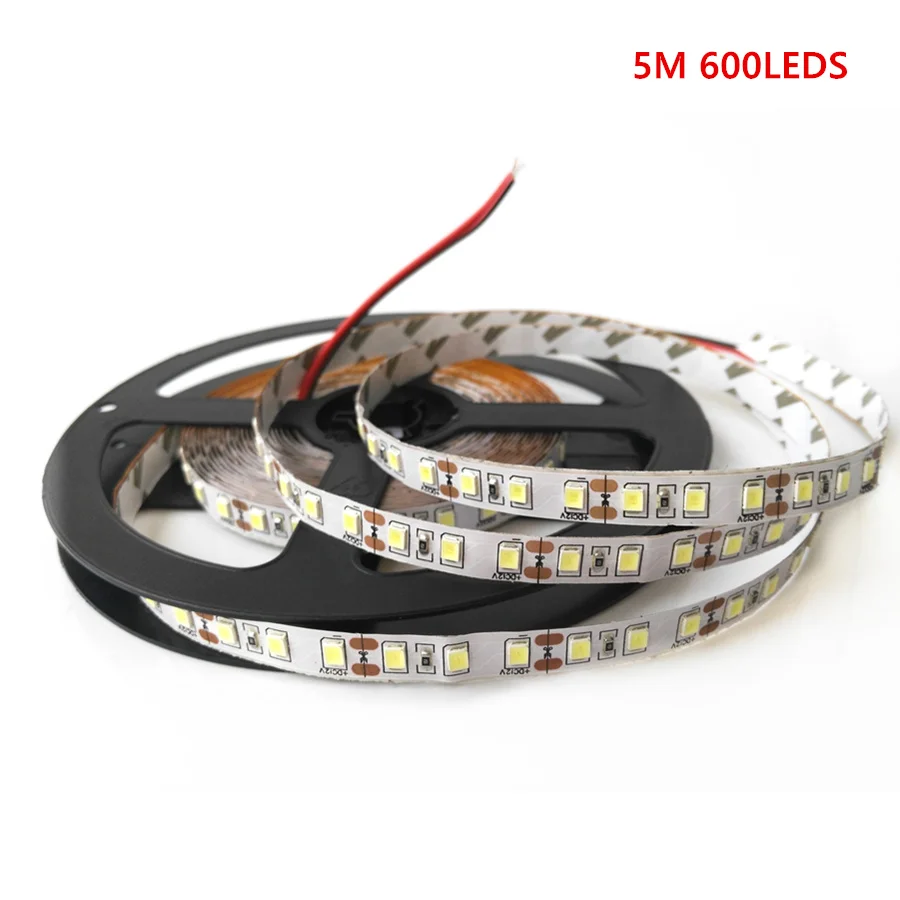 5 м 2835 SMD RGB Светодиодная лента светильник 60/120 светодиодный s/M S форма Светодиодная лента e лента теплый белый синий красный зеленый DC 12 В Декоративная гирлянда лампа - Испускаемый цвет: 5M 600LEDS