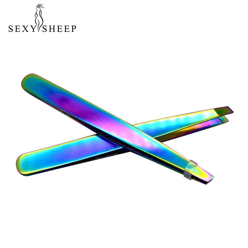 

SEXYSHEEP Stainless steel color titanium eyebrow clip oblique mouth trimming eyebrow makeup beauty tool Eyelash curler
