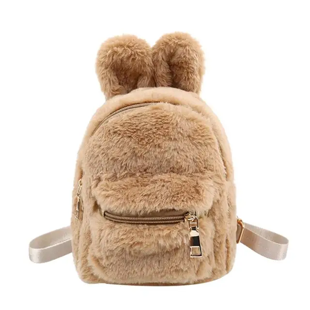 Buy Cute Faux Fur Backpack Rabbit Ear Winter Soft