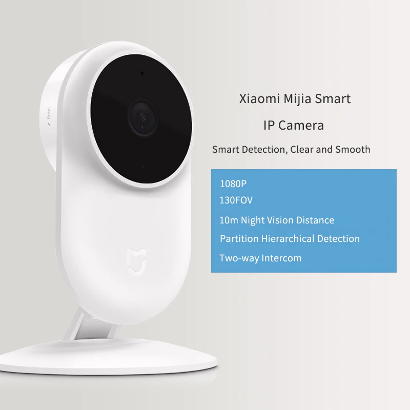 Оригинальная смарт ip камера Xiaomi Mijia HD1080P 2 4G Wifi Беспроводная 130 широкоугольная 10 м