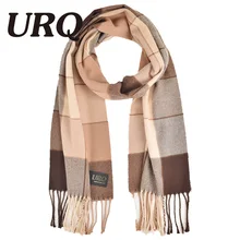 tartan winter men scarf plaid warm tassel knitted unisex soft warm scarves imitation cashmere winter scarves 2016 hot sale