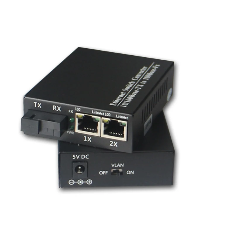 10/100 м Оптическое волокно до 2 RJ45 media converter Волокно коммутатора ethernet Оптическое волокно трансивер одномодового один Волокно 20 км