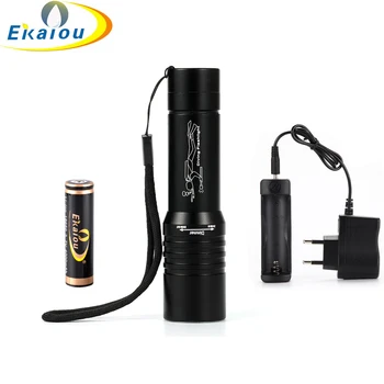 

1200 lumen XM-L T6 Zoom Diving LED Flashlight Torch 18650 Underwater 50m Waterproof Torch Flashlight Outdoor Camp Lamp