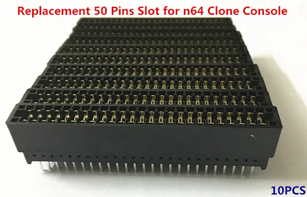 

Бесплатная доставка, 10 шт., замена 50-контактного слота для консоли n64 Clone