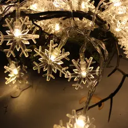 Снежинка ананас лампы строка Рождество серии солнечный светодио дный Рождество Свет Строка Новогоднее украшение шарика строки лампы L25
