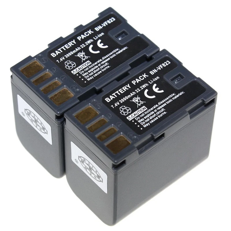 Digital boy 2pcs/lot BN-VF823 BNVF823U BNVF823 BN VF823 rechargeable li-ion camera Battery For JVC HM1 MG830 HM400  z1 